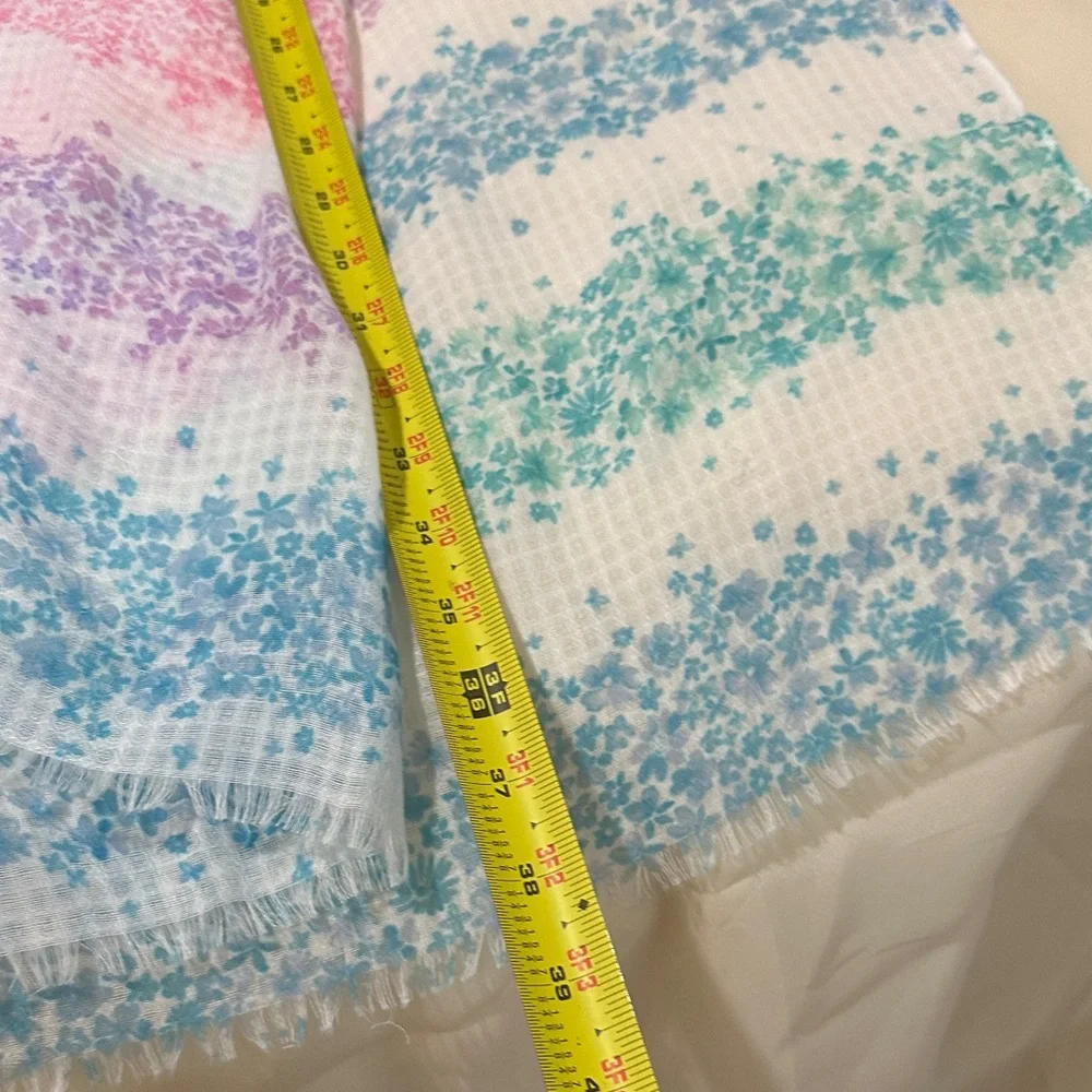 Talbots Pastel Floral Colorful Scarf